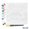 Figured'Art Mini Paint by Numbers Kit for Adults with Frame Travel Poster Miami Small format 8"x8" - Craft Art Painting DIY Canvas Already Stretched on a Wooden Frame